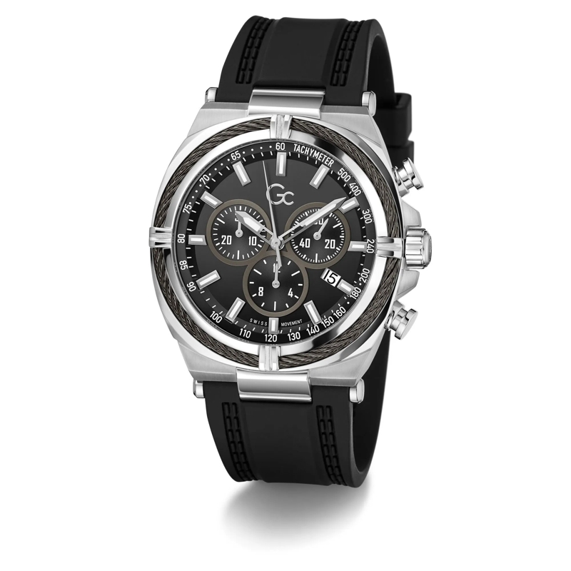 GC Quarzuhr Quarz-Chronographenuhr Gc Ironclass schwarz(Image 5)