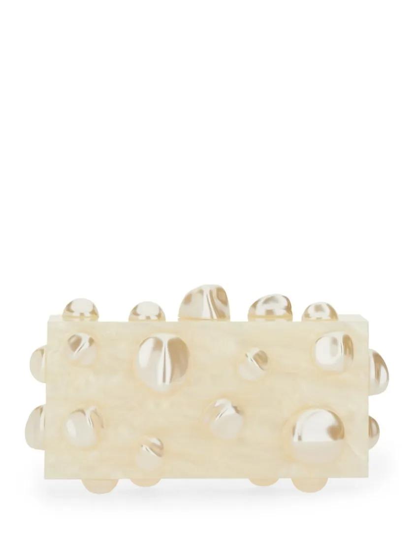 Cult Gaia Clutches "Orbs" Clutch Bag in beige