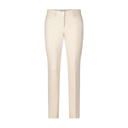 Cambio Figurbetonte Stoffhose Beige Pantaloni casual