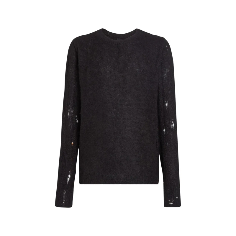 Thom Krom Trui Destroyed Effect Sweater Black