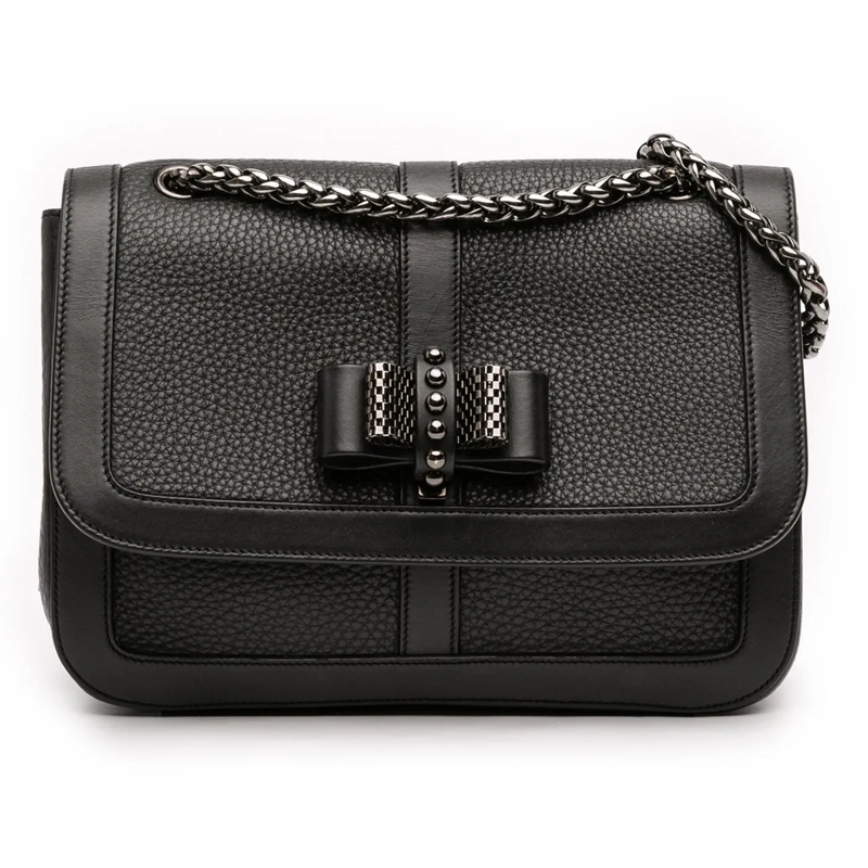 Christian Louboutin Schultertasche Small Leather Sweet Charity Crossbody schwarz