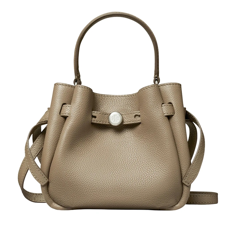 Tory Burch Bucket Bag Romy Mini Bucket Bag Wild Mushroom