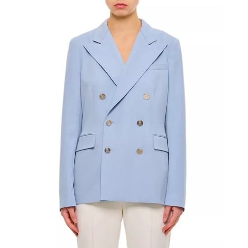 Ralph Lauren Camden Wool Gabardine Double-Breasted Jacket Blue 
