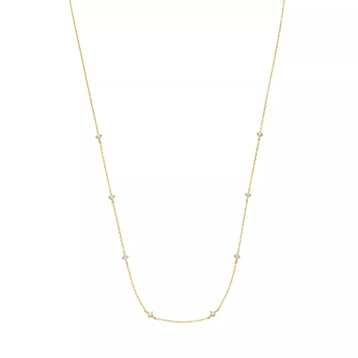 Isabel Bernard Rivoli Esmée 14 karat necklace with zirconia Gold Collier court