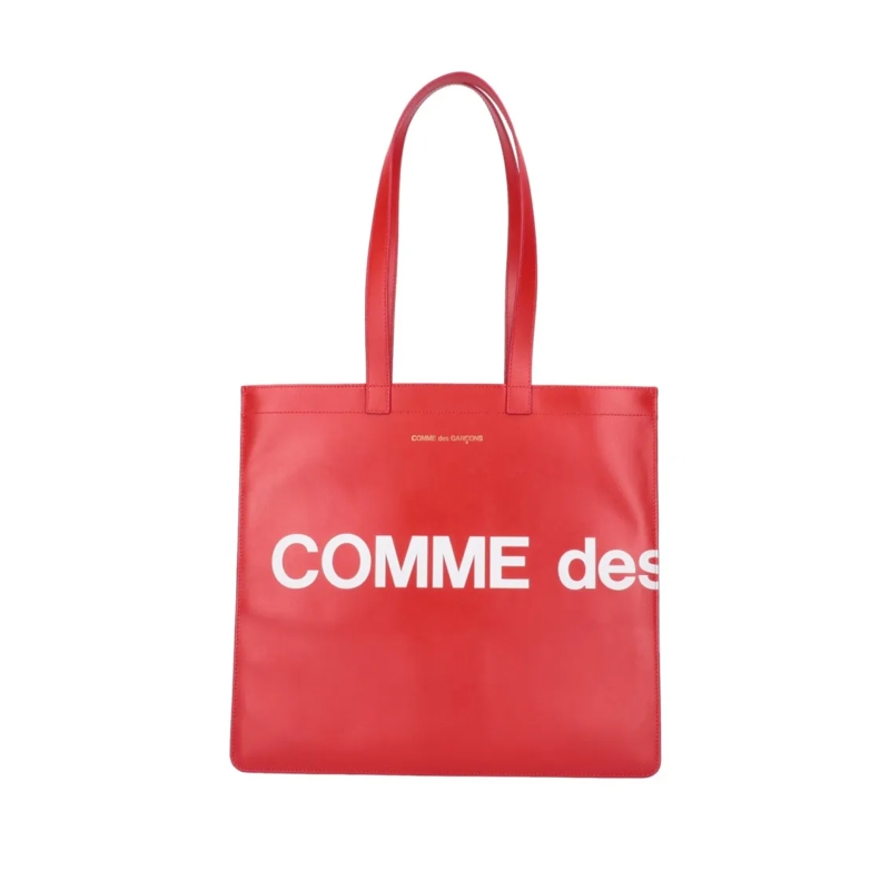 Comme des Garcons Fourre-tout "Logo" Wallet Tote Bag Red