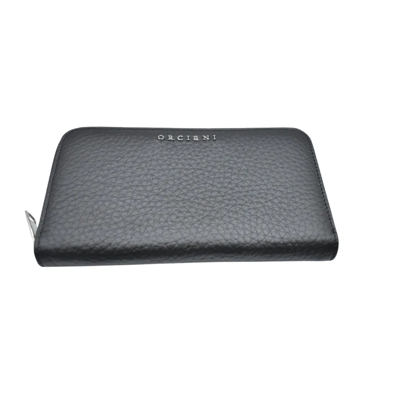 Orciani Geldbörse Textured Zip-Around Wallet Grey