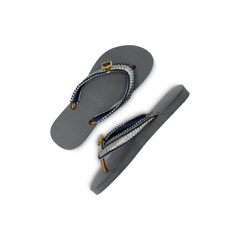UZURII Flip Flops Zehentrenner Silver Macrame Switch silber(Image 4)