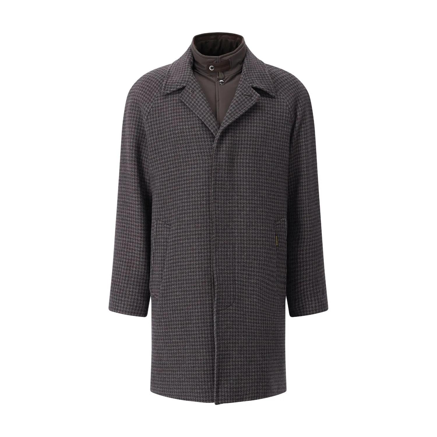 Moorer - Mantel Marden aus Wolle & Kaschmir - Größe 54 - dunkelgrau