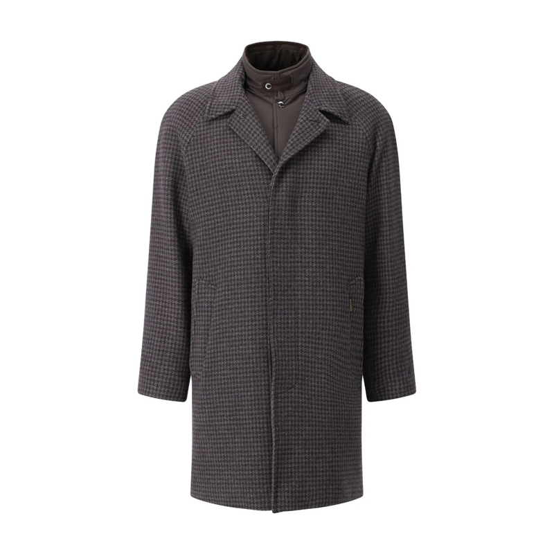Moorer  Mantel Marden aus Wolle & Kaschmir Anthrazit