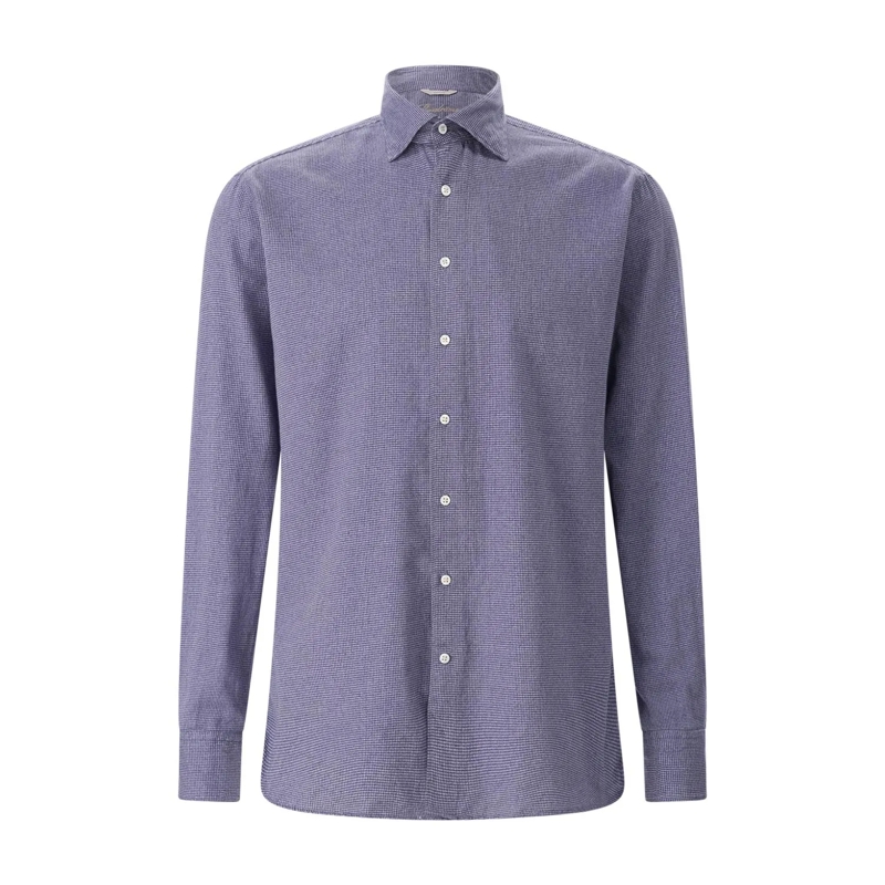 STENSTRÖMS Hemd Regular-Fit Hemd aus Baumwolle blau