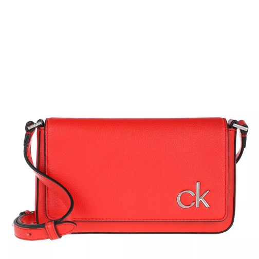 Calvin Klein Flap Crossbody Bag Vibrant Coral Crossbody Bag