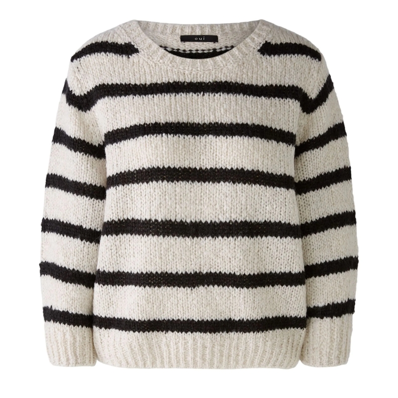 Oui Sweatshirt Pullover creme