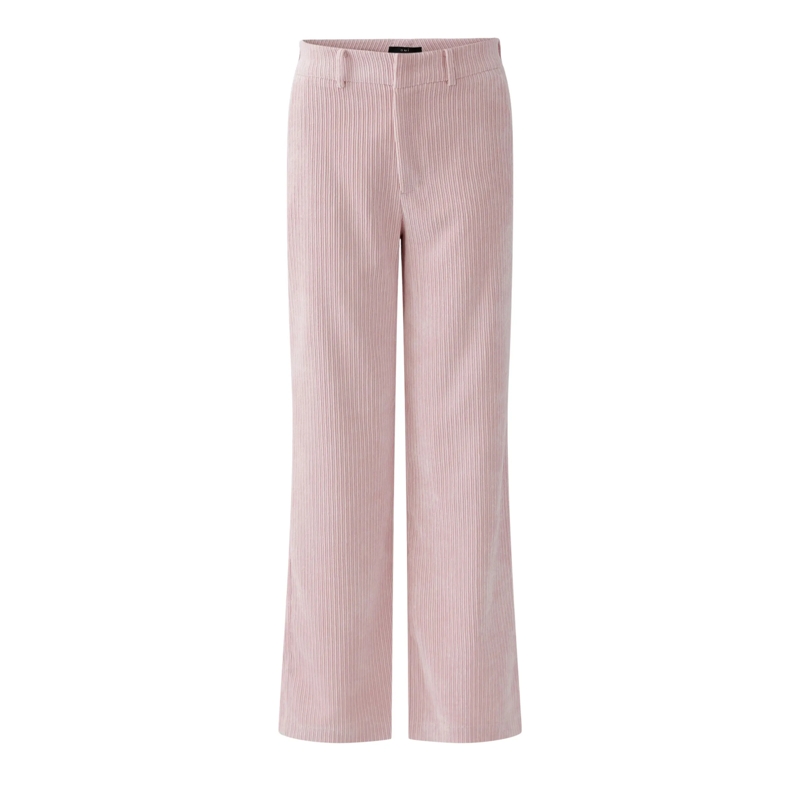 Oui Hose Cordhose rosa