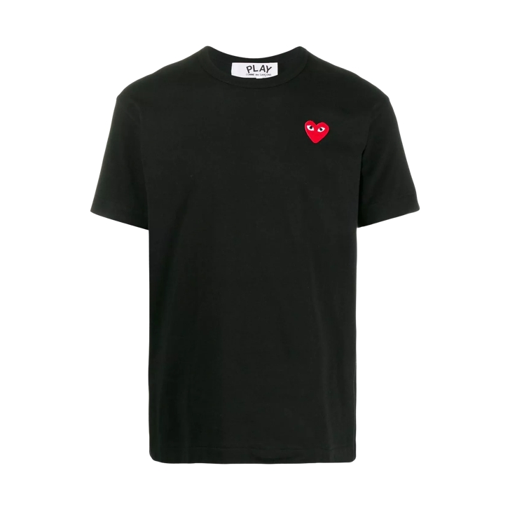 Comme des Garcons Play T Shirt mit Play Herz black black