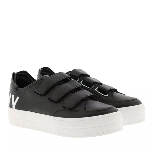 DKNY Savi Velcro Sneaker Black/White Plateau Sneaker