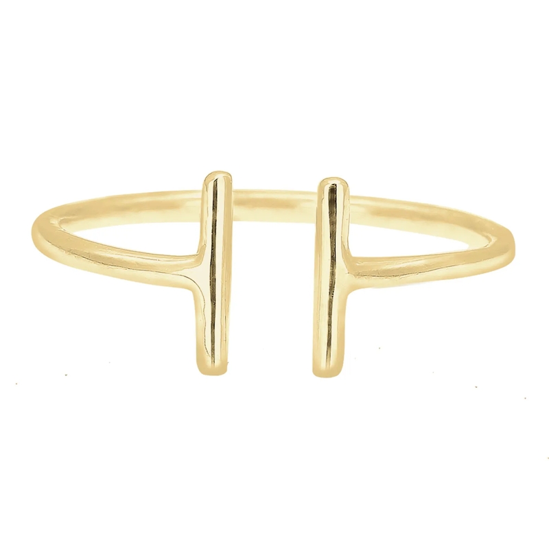 Elli Ring Ring Geo Trend Look Statement Offen 375 Gelbgold gold(Image 2)