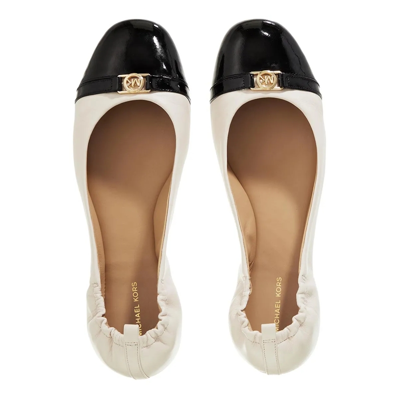 MICHAEL Michael Kors Ballerinas Mandy Flex Ballet Lt Crm/Black(Image 5)
