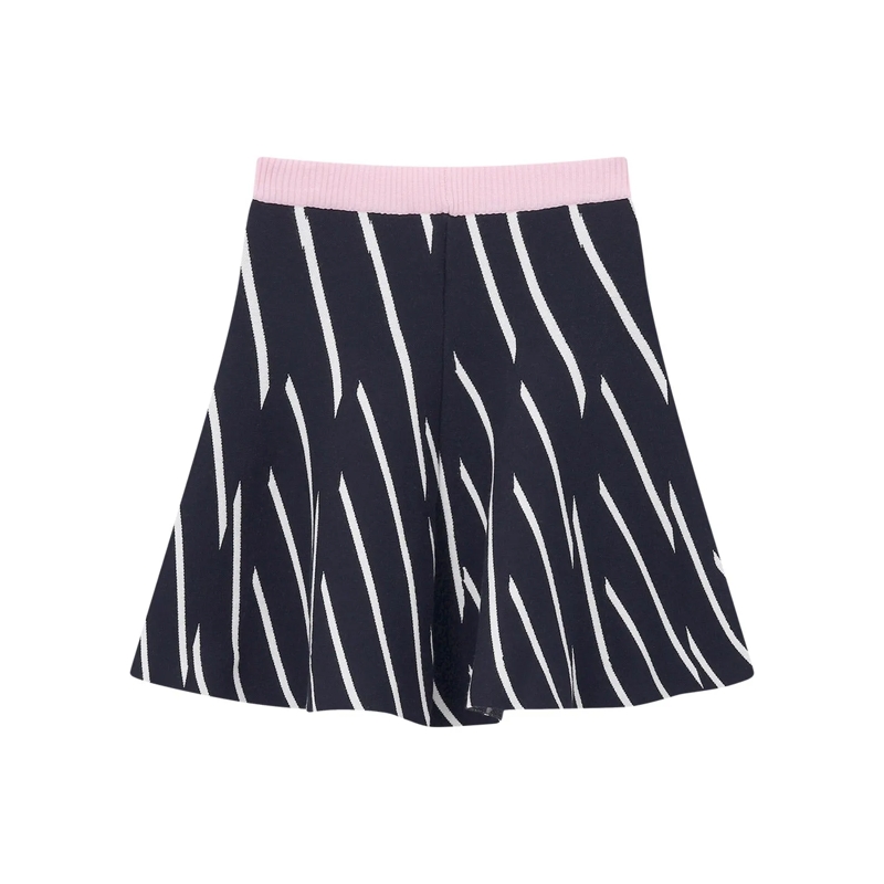 MSGM Minijupe Minirock mit Streifendesign dunkelblau(Image 2)