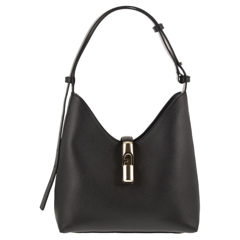 Furla Schultertasche Goccia - S Hobo Shoulder Bag Black