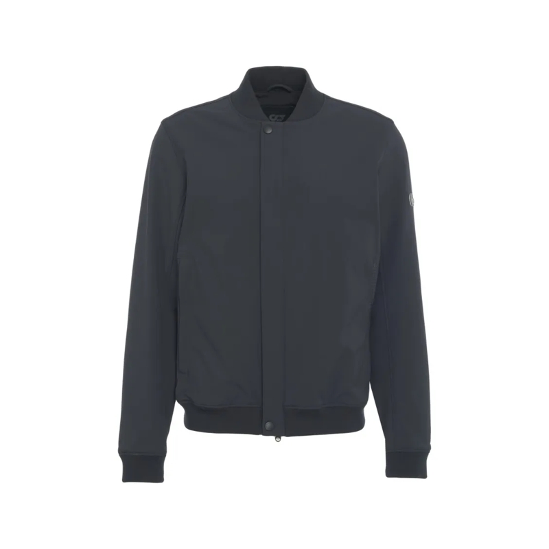 Alpha Tauri Bomberjack Bomber Jacket With Stand Collar Black