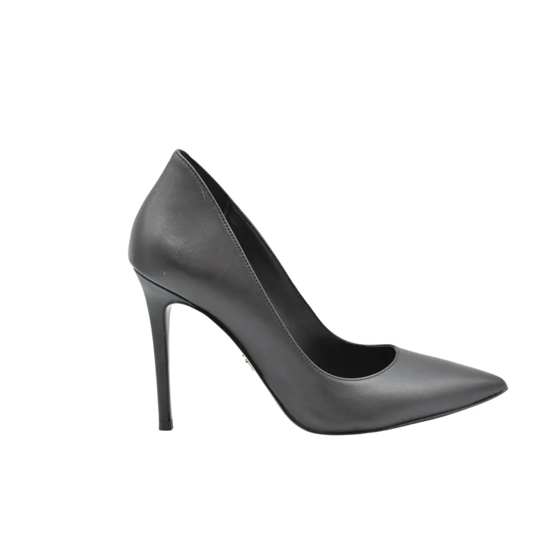 MICHAEL Michael Kors Escarpins Black Leather Stiletto Pumps Grey