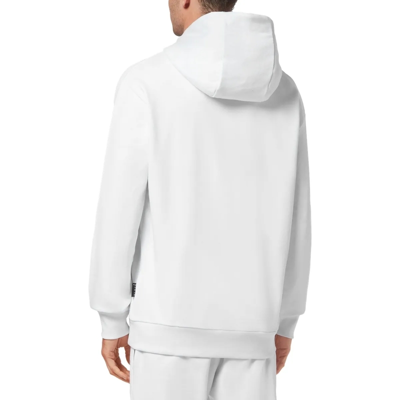 Philipp Plein Top Hoodie Hexagon weiss(Image 2)