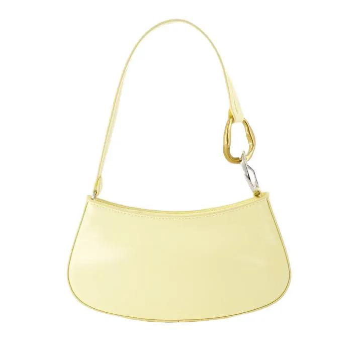 Staud Beige Leren Schoudertas met Top Handvat Beige Dames