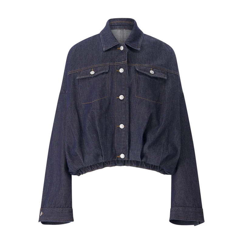 Dries Van Noten Veste de transition Jeansjacke Vesto blau