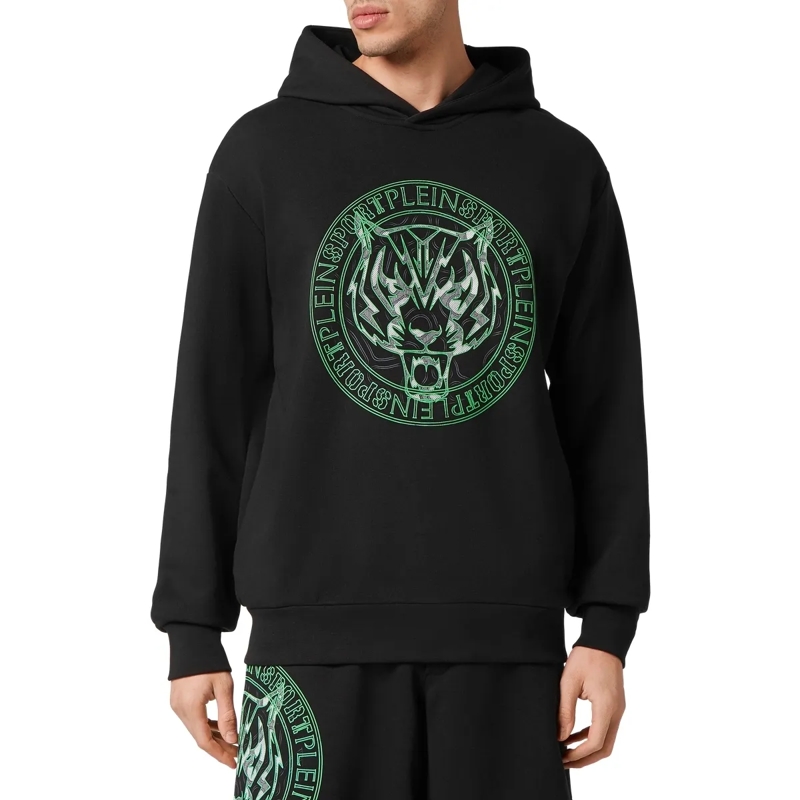 Plein Sport Top Hoodie Tiger schwarz(Image 3)