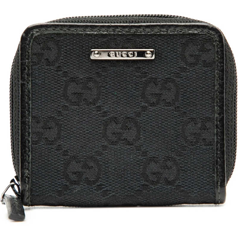 Gucci Geldbörse GG Canvas Coin Pouch schwarz