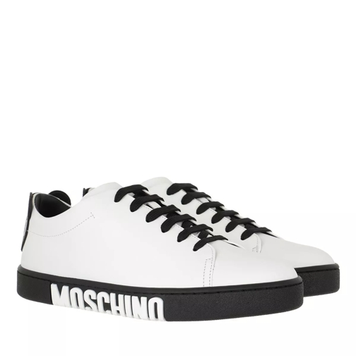 Moschino Sneakerd Logo25 Vit  Bianco Nero Low-Top Sneaker