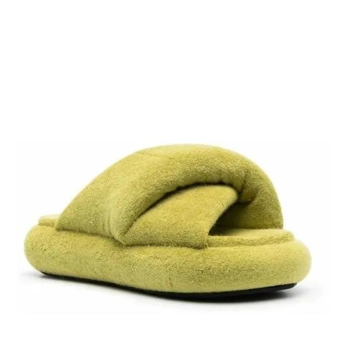 J.W.Anderson Bumper Twist Slippers Green Green Slide