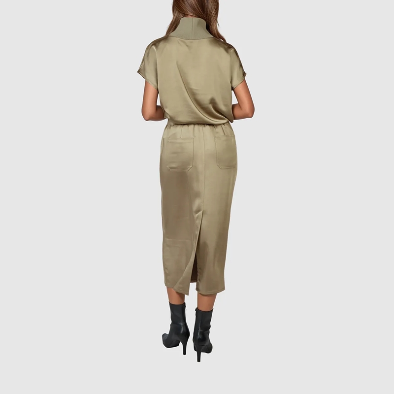 Marc Aurel Top Satin-Top khaki(Image 4)