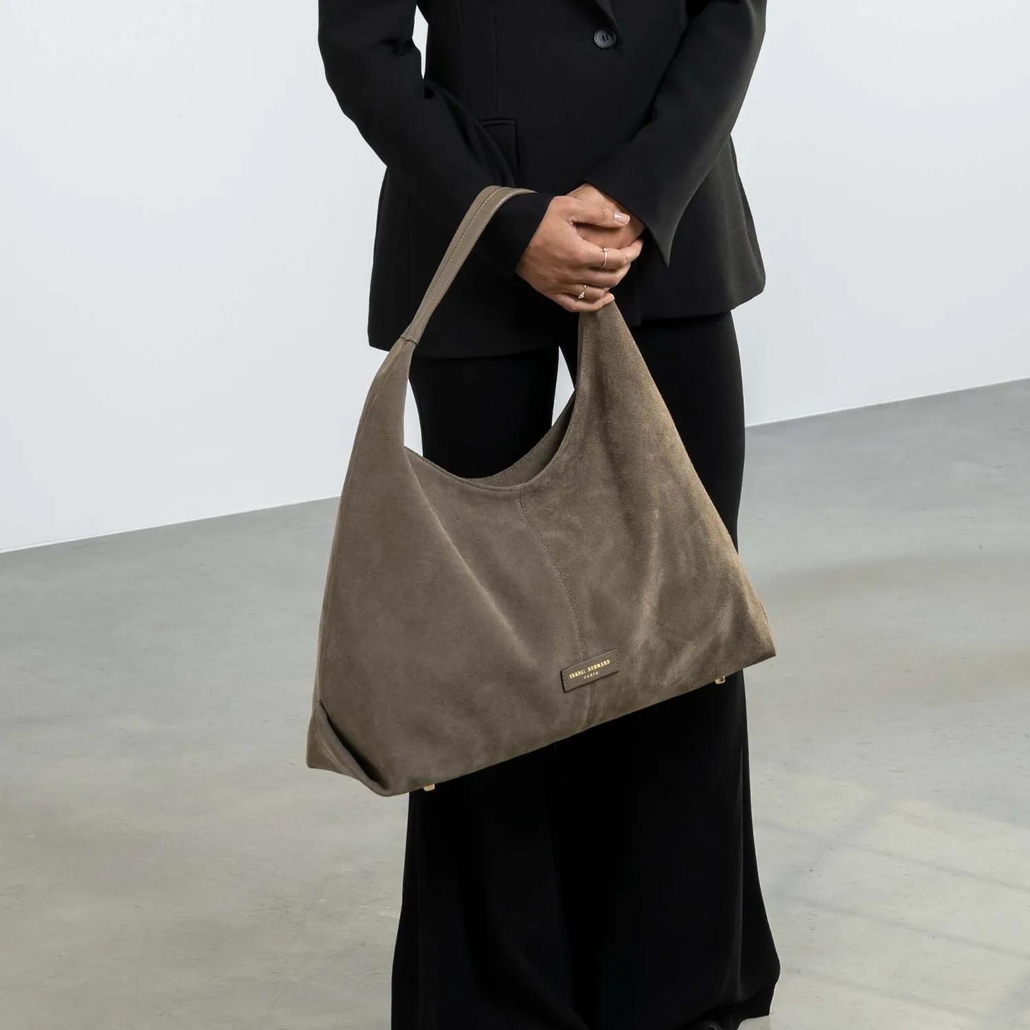 Isabel Bernard Hobo bags Honoré Grace Schultertasche in taupe