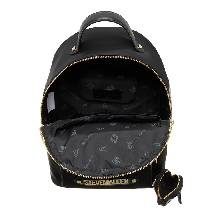 Steve Madden Barlot Black Gold Backpack