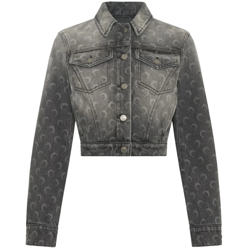 Marine Serre Übergangsjacke Coats Grey grau