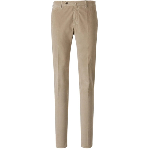 Pt Torino  Formal Micropana Cotton Trousers beige