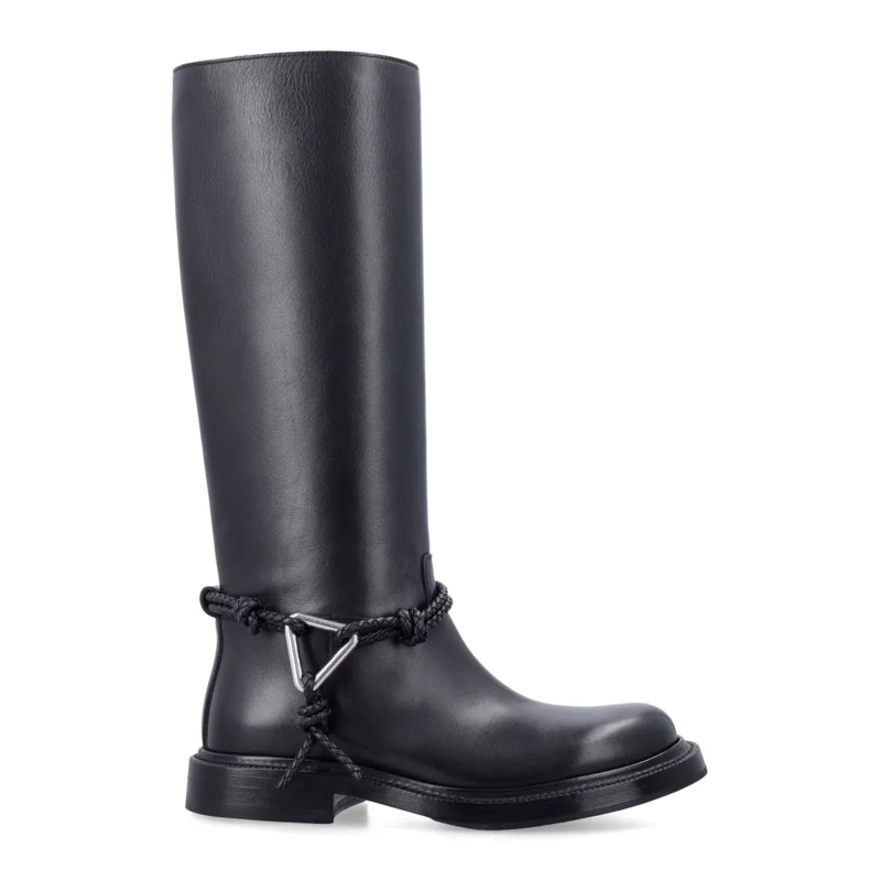 Bottega Veneta Laarzen James Knee-High Calfskin Boots Black