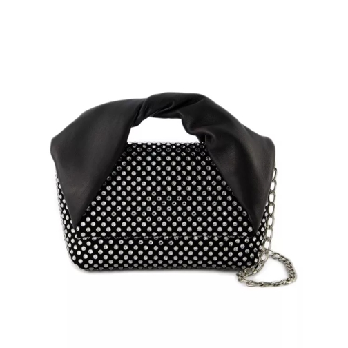 J.W.Anderson Schultertasche Crystal Midi Twister Hobo Bag - Black - Leather Black