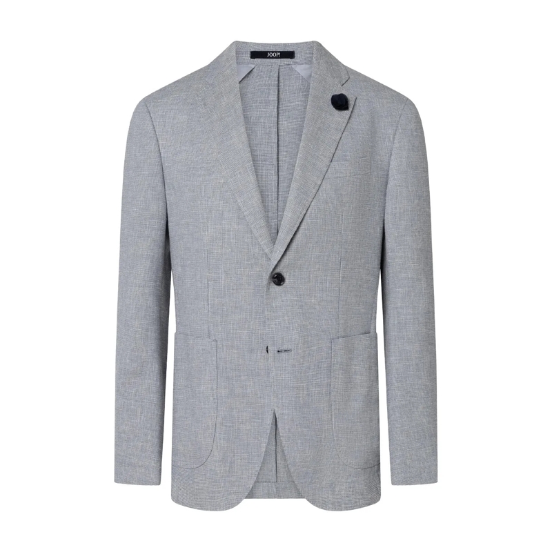 JOOP! Veste de costume Sakko Hoverest aus Leinen grau