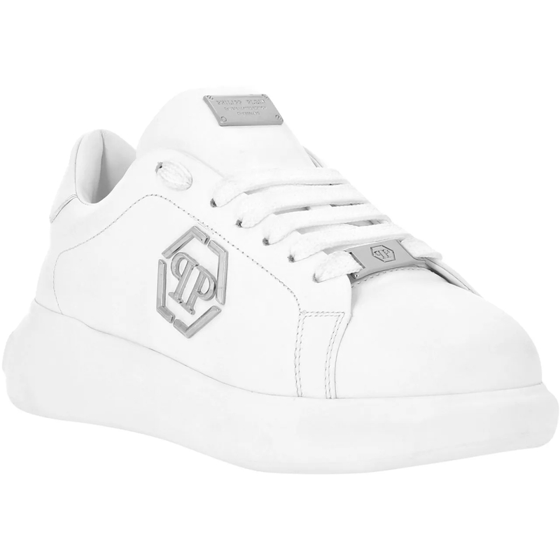 Philipp Plein Slides Flat Shoes White weiß