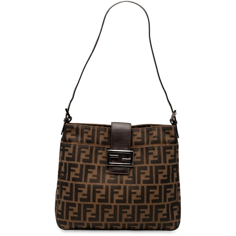 Fendi Sac à bandoulière Zucca Canvas Shoulder Bag braun