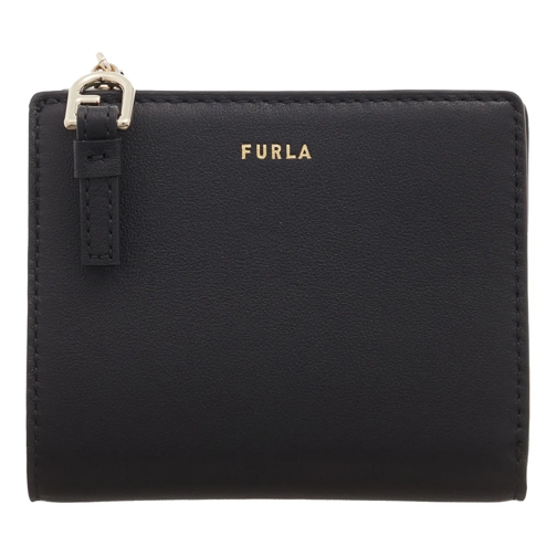 Furla Bi-Fold Portemonnee Furla Nuvola S Compact Wallet L Zip Nero