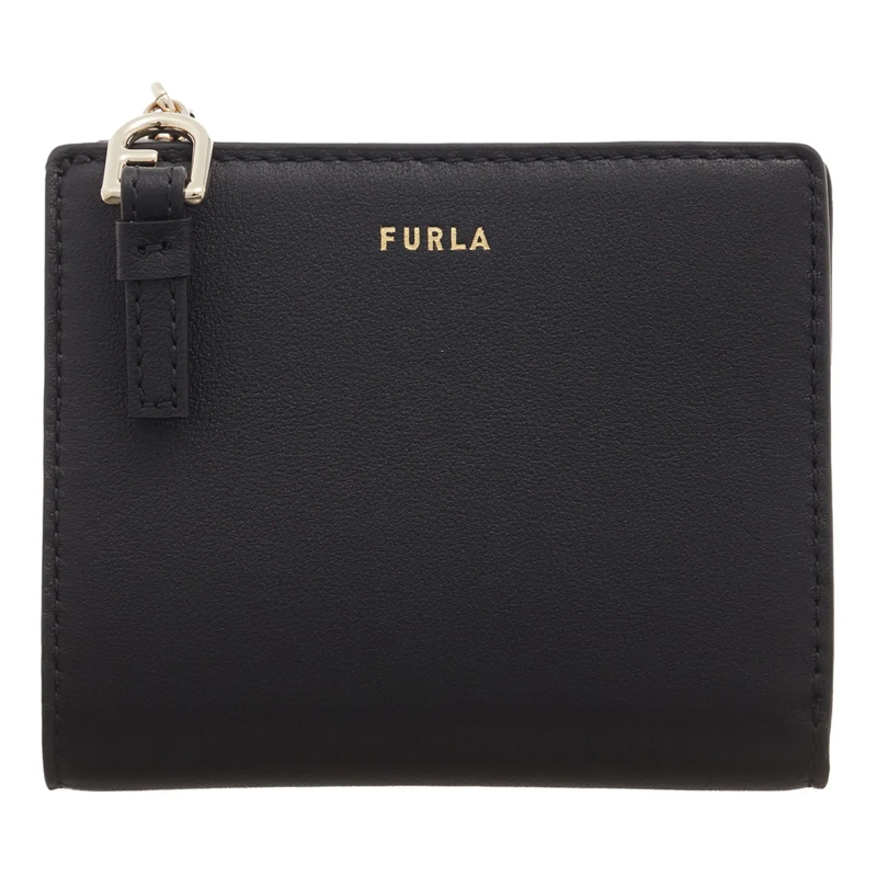 Furla Bi-Fold-Portemonnaie Furla Nuvola S Compact Wallet L Zip Nero