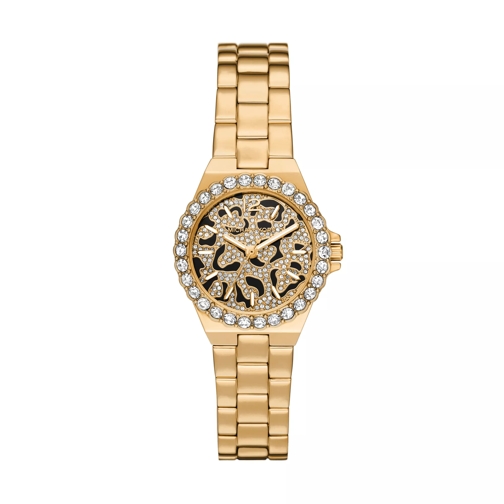Michael Kors Lennox Three-Hand Stainless Steel Watch Gold-Tone Quartz Watch