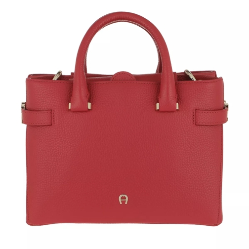 AIGNER Roma S Handle Bag Bright Red Rymlig shoppingväska