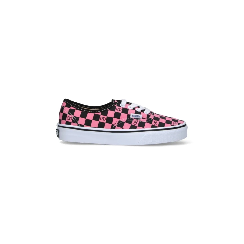 Valentino Garavani Low-Top-Sneaker Low-Top Sneakers With Checkerboard Pattern Pink