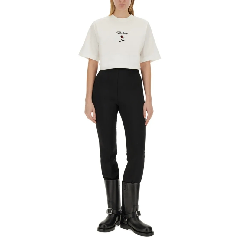 Burberry T-Shirt Logo-Embellished Regular Fit T-Shirt White (Image 2)