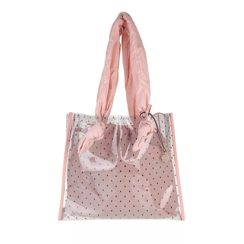 Red Valentino Tote Transparent Black/Nude Shopping Bag