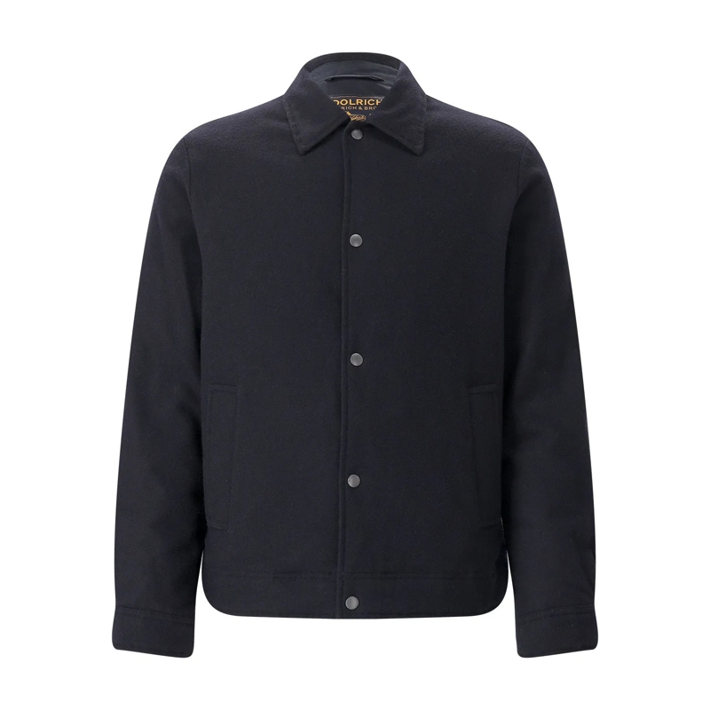 Woolrich veste Overshirt Keating mit Daunen dunkelblau